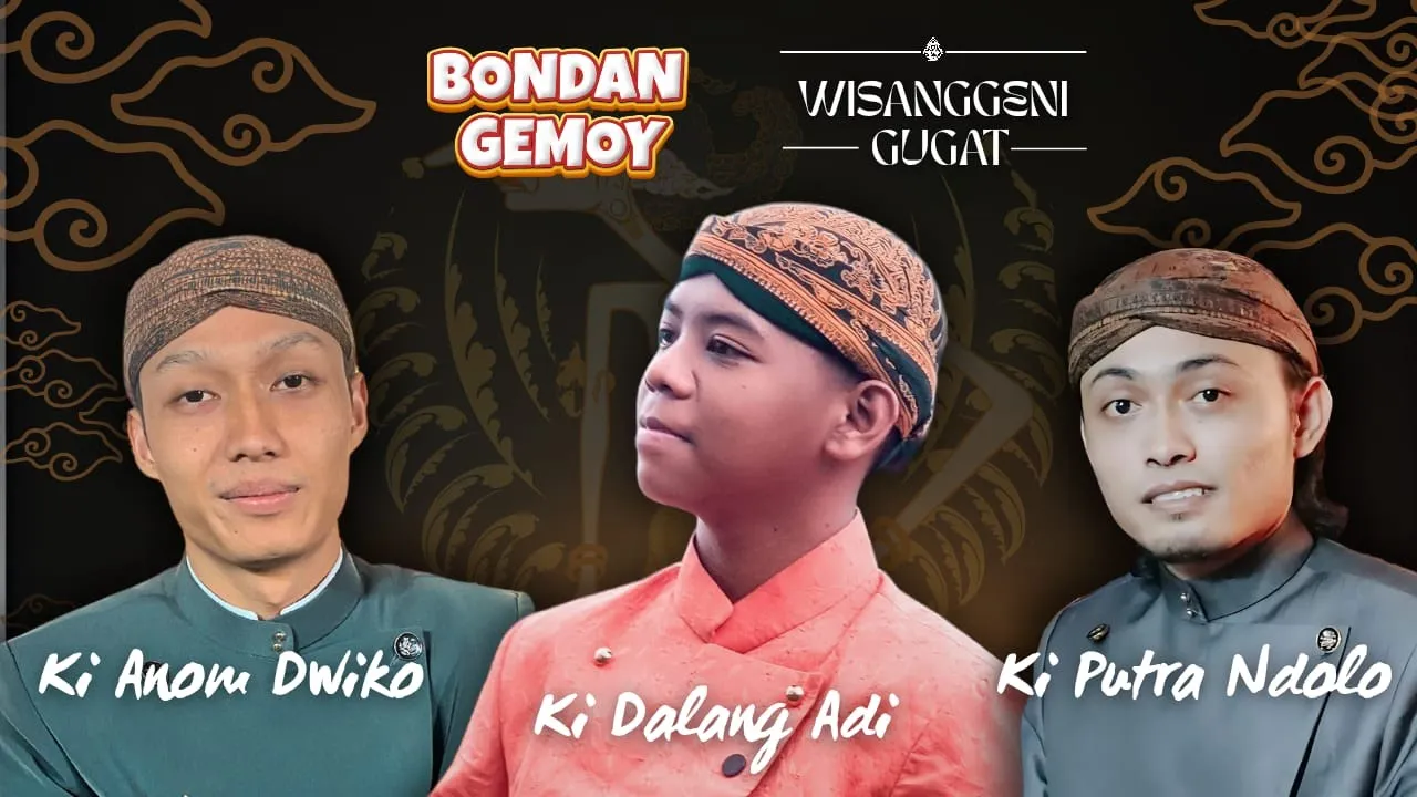 PAGELARAN WAYANG WISANGGENI GUGAT - KI DALANG ADI, KI ANOM DWIKO, KI PUTRA NDOLO, BONDAN GEMOY background