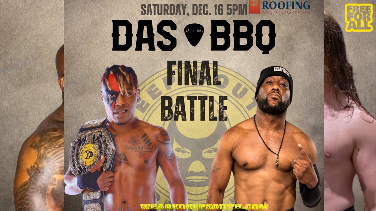 Deep South Wresting Final Conflict Najasism vs Skrilla The Great for the DSW Championship backdrop