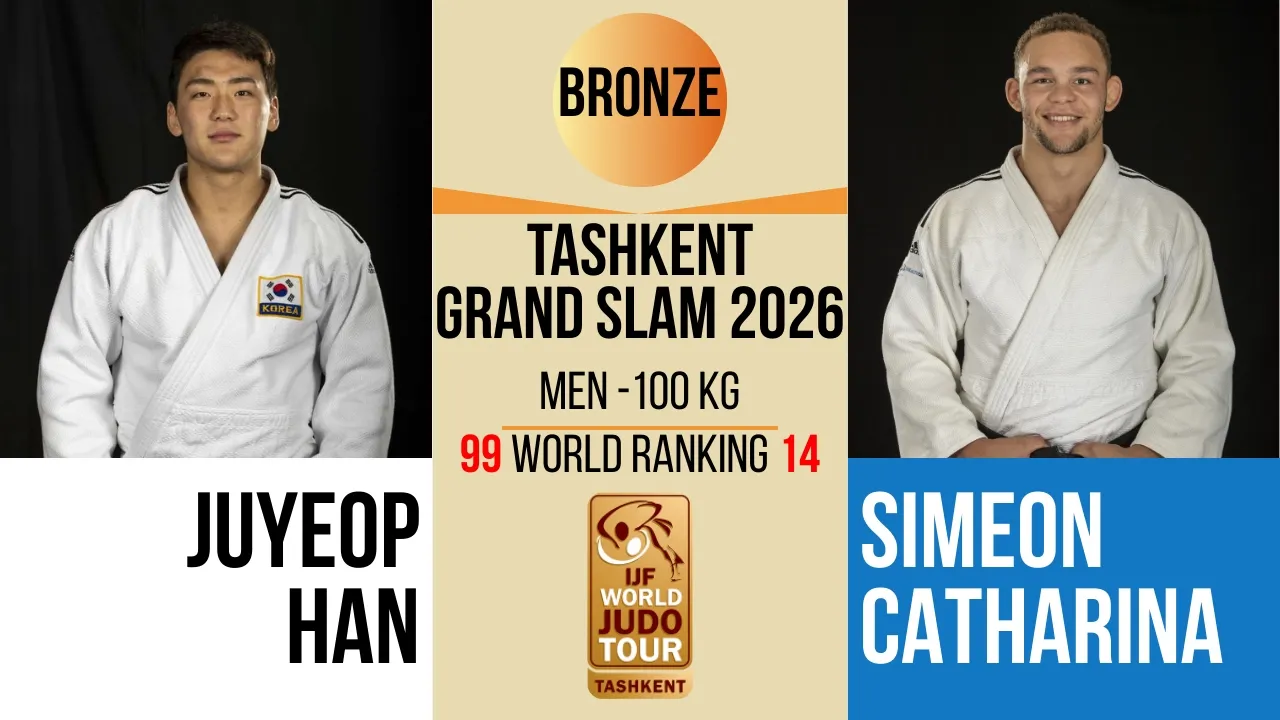 Juyeop HAN VS Simeon CATHARINA | Tashkent Grand Slam 2026 | BRONZE -100 kg