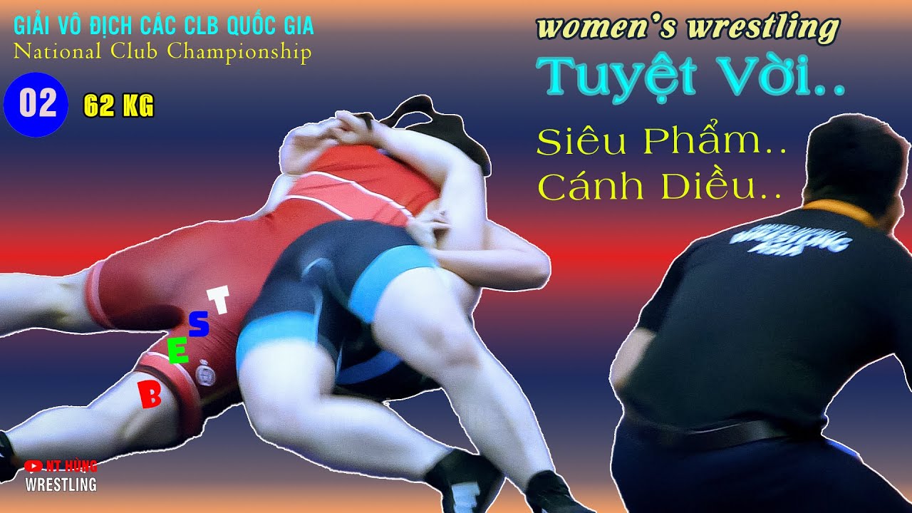 Vật Nữ - hạng 62 kg "CÓNG HẾT CẢ NGƯỜI" - Giải vô địch các CLB quốc gia 2024. . V2