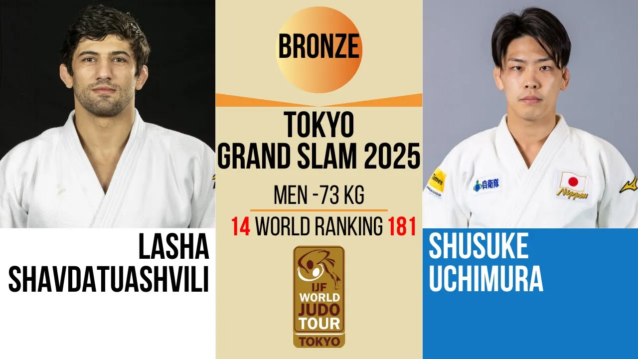 Lasha SHAVDATUASHVILI VS Shusuke UCHIMURA | TOKYO Grand Slam 2025 | BRONZE -73 kg