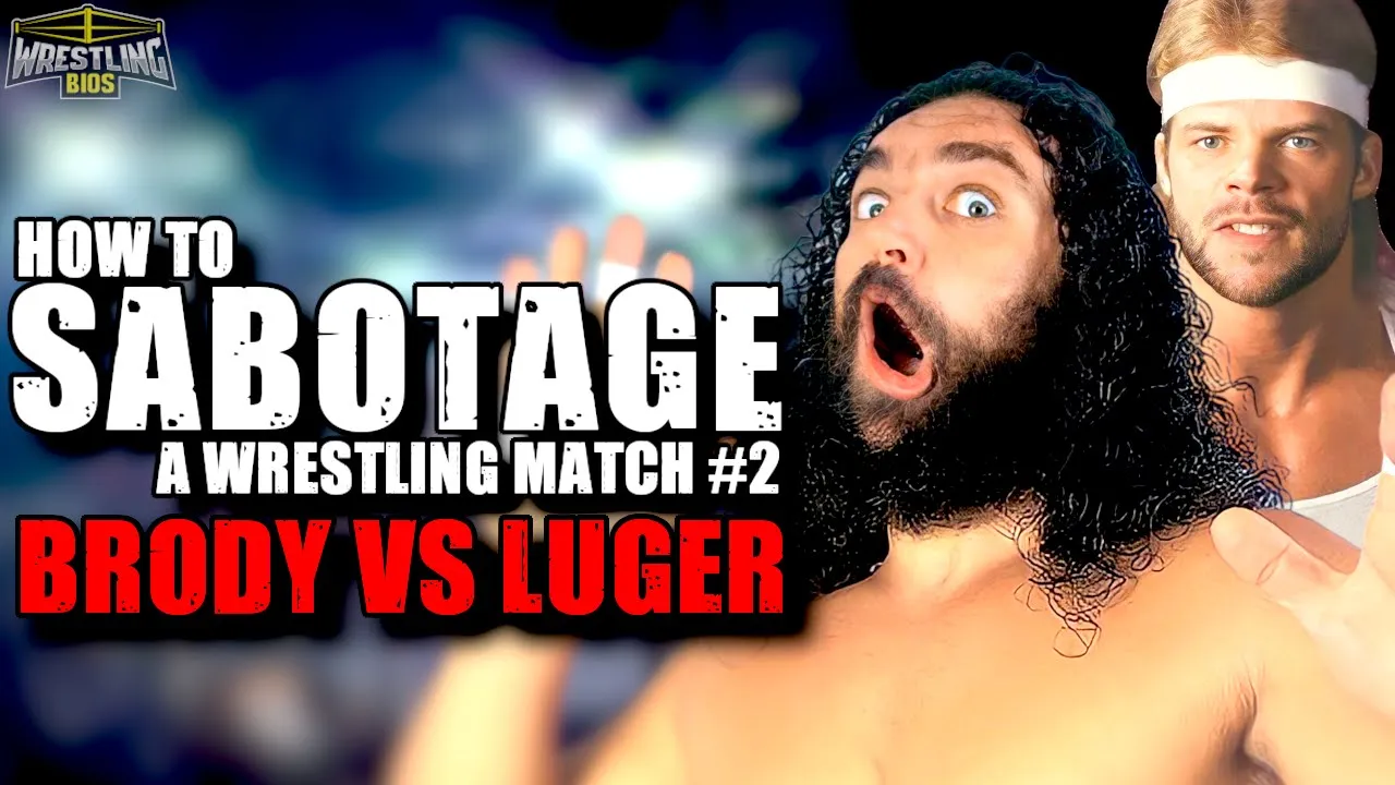 How To Sabotage a Wrestling Match - Bruiser Brody vs Lex Luger background