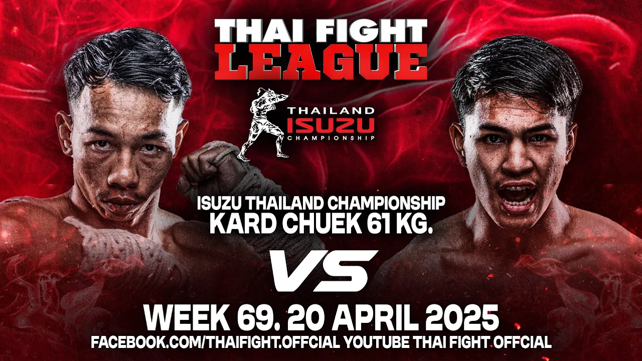 Berkban Lookmuangpetch vs Khunsueklek Sitphuyaithep | KARD CHUEK 61 KG | THAI FIGHT LEAGUE #69 background