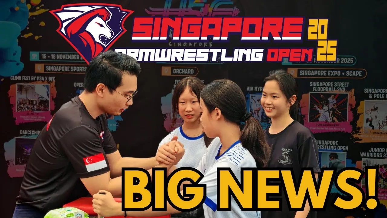 We're Organizing the BIGGEST Competition in Singapore Armwrestling History! background