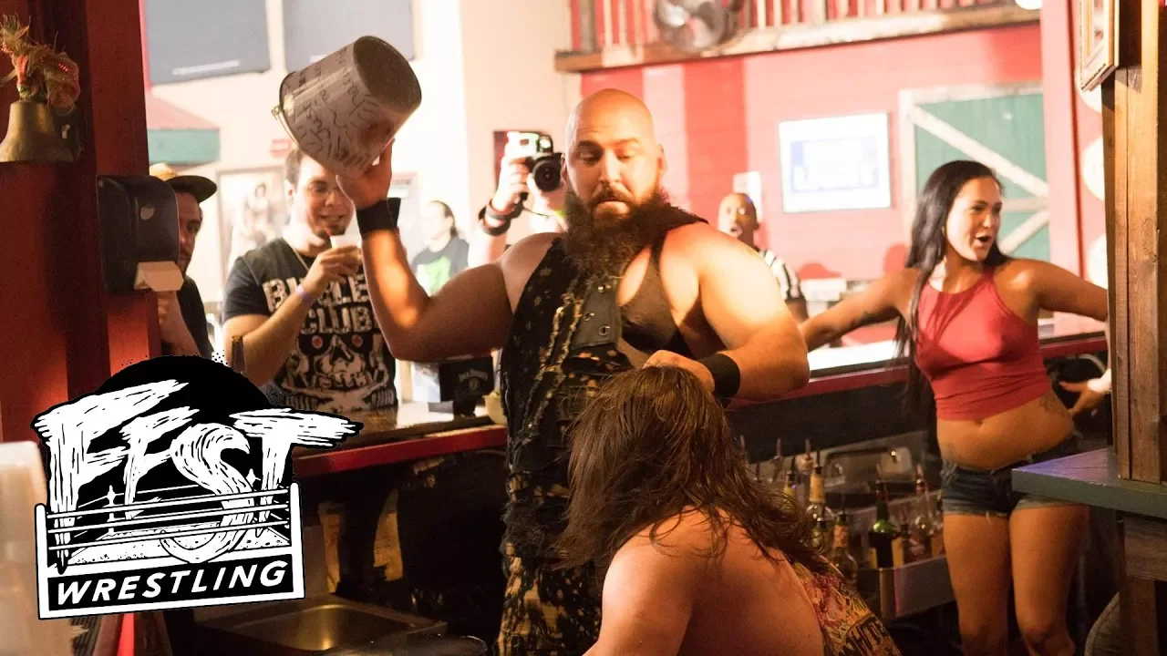 The Gym Nasty Boys and Awaken have a pre-match bar fight for the Love Cup