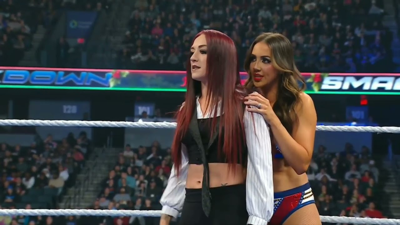 WWE SMACKDOWN CHELSEA GREEN & ALBA FYRE VS GIULIA & KIANA JAMES 12/26/25