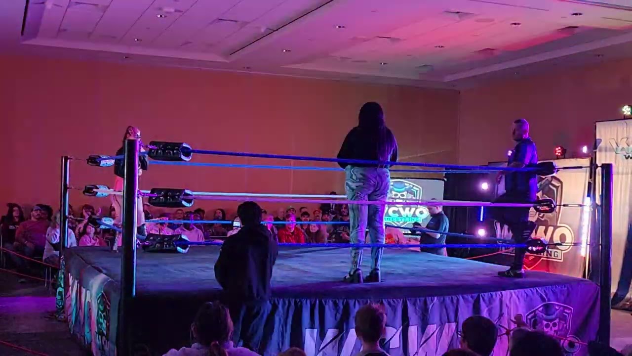 Leela Feist vs Karter Cauffman - WCWO Comic Con 3/23/24 background