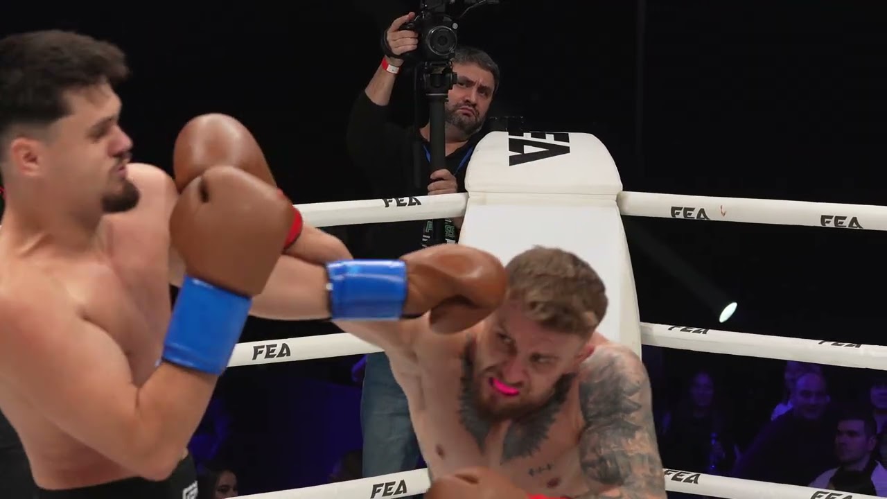 FEA REAL BATTLE  – Acțiune Slomo: Negura vs. Badea Sandu. Ring real. Reguli reale. Luptă reală.