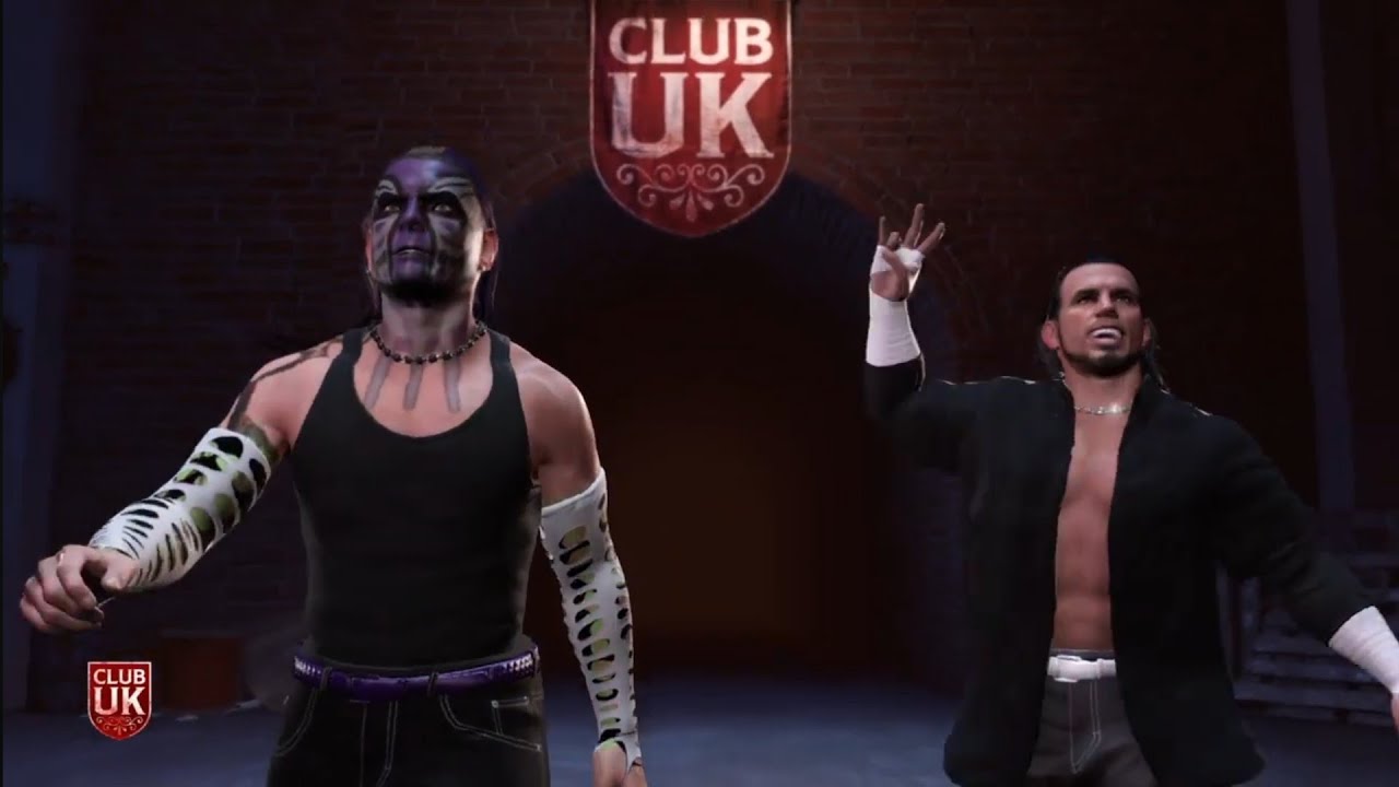 The Hardy Boyz vs The Coffey Brothers. Club Uk. WWE 2K24