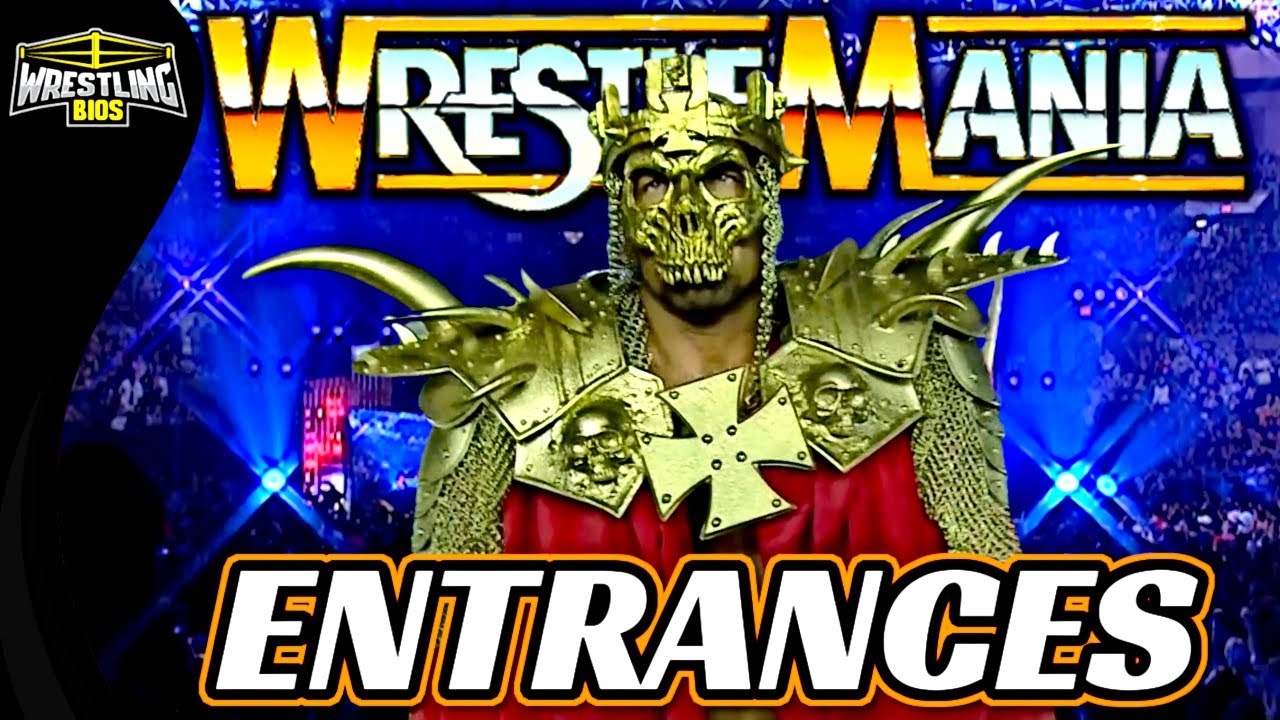 The Greatest Entrances at WrestleMania background