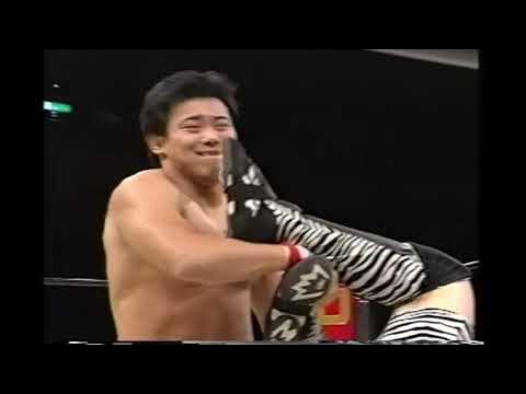Yoji Anjo vs Naoki Sano (Union of Professional Wrestling Force International 6-18-95) backdrop