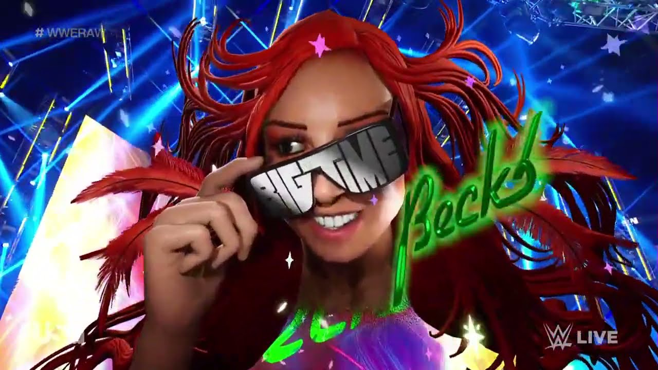 Becky Lynch Entrance Raw 11/8/2021 backdrop