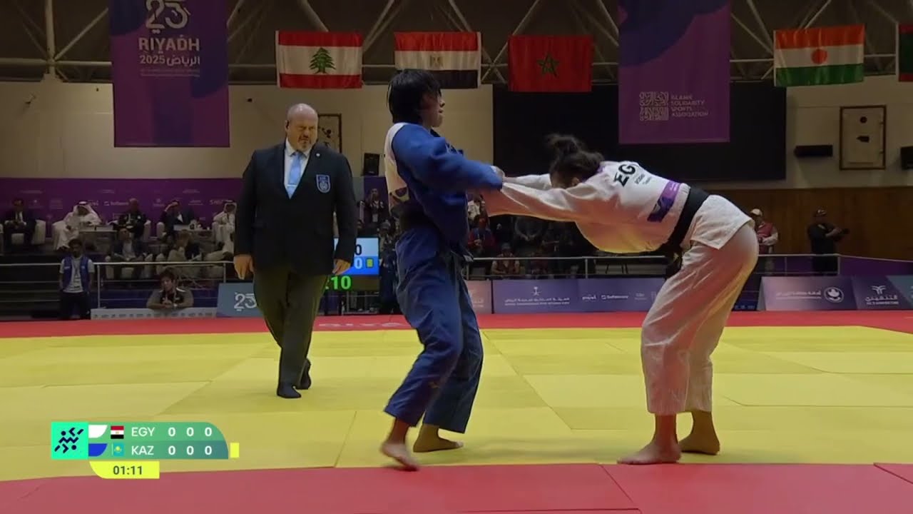 Tassnim ROSHDY VS Dina MUKHANBET Islamic Solidarity Games Riyadh JUDO | Bronze medal contest -57 kg