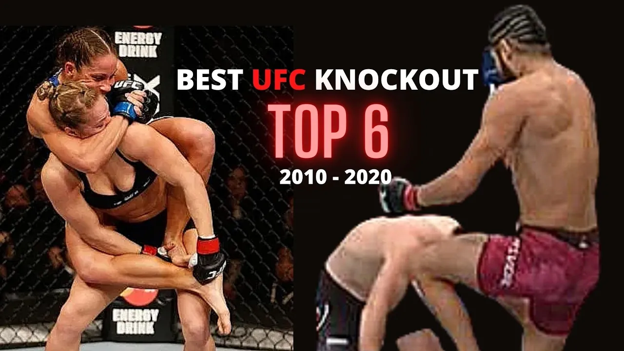 Top 6 best ever UFC knockouts 2010 - 2020!! background