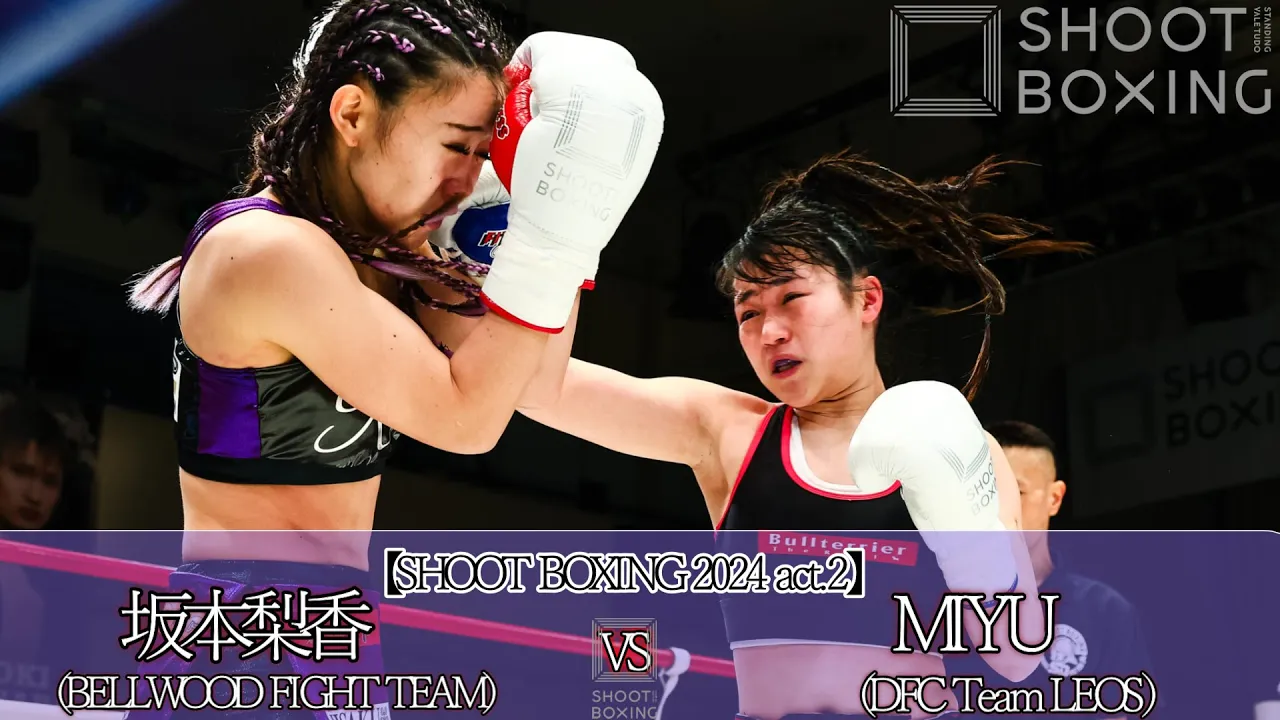 坂本梨香 vs MIYU 【SHOOT BOXING 2024 act.2】 background