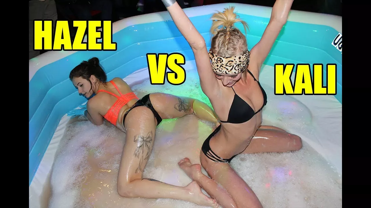 Hazel VS Kali Oil Wrestling backdrop