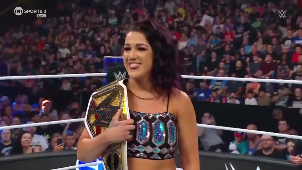 WWE ~ Tiffany Stratton, Bayley & Nia Jax Segment: SmackDown 7/12/24 backdrop