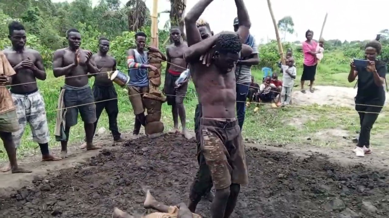 wrestling Africa. uganda softground wrestling. ekigwo Kya VJ BUMBASH background