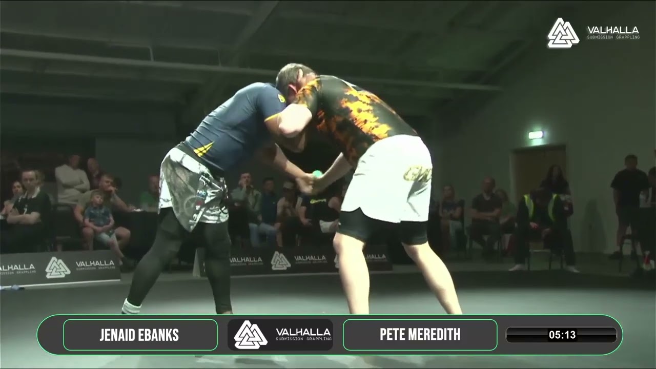 Jenaid Ebanks VS Pete Meredith - Valhalla Submission Grappling background
