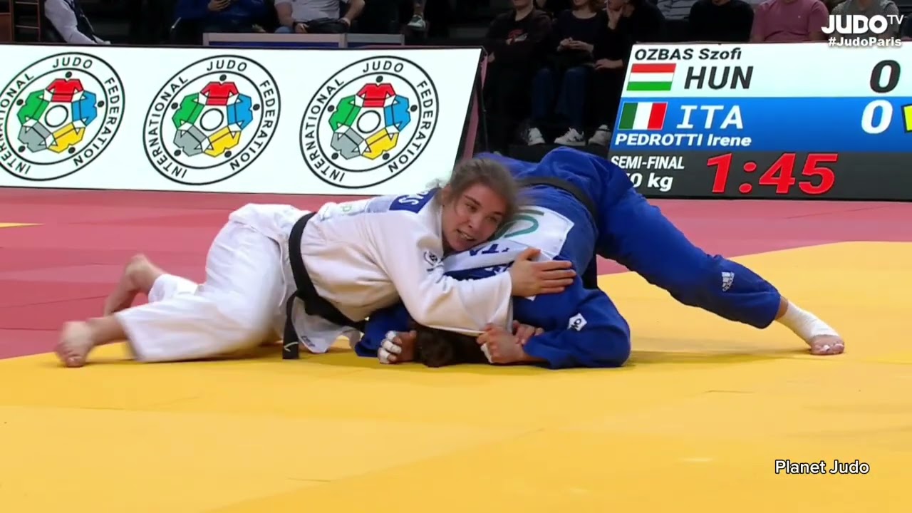 Szofi OZBAS 🇭🇺 🆚️ Irene PEDROTTI 🇮🇹 | полуфинал /-70кг | Большой Шлем Париж 2026