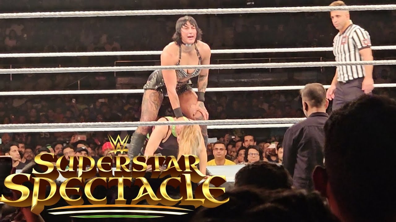 Rhea Ripley Vs Natalya Womens Championship Full Match WWE Superstar Spectacle 8 September 2023 backdrop