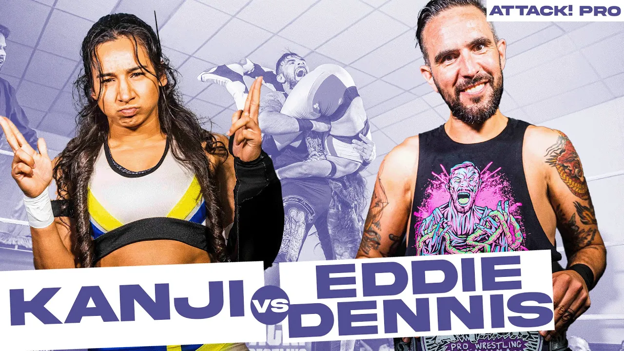 KANJI vs Eddie Dennis (ATTACK! Pro) #intergenderwrestling