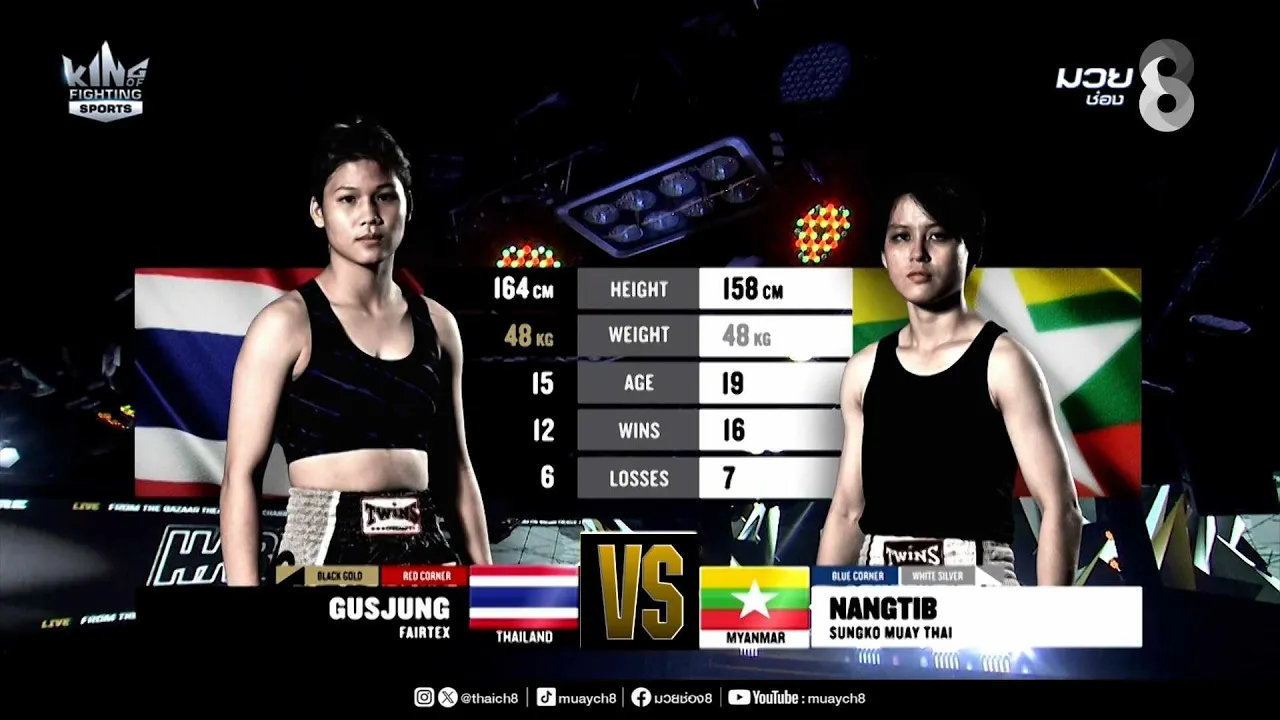 คู่เด็ดมวยมันส์ | กัสจัง แฟร์เท็กซ์ ดวล นางติ๊บ สังข์โก้มวยไทย