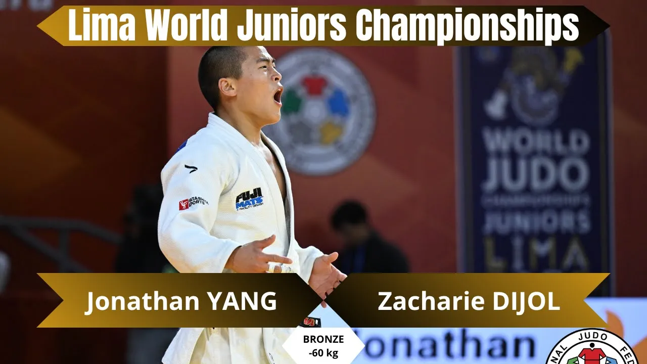 Jonathan YANG VS Zacharie DIJOL Lima Juniors World Championships 2025 Bronze medal contest -60 kg