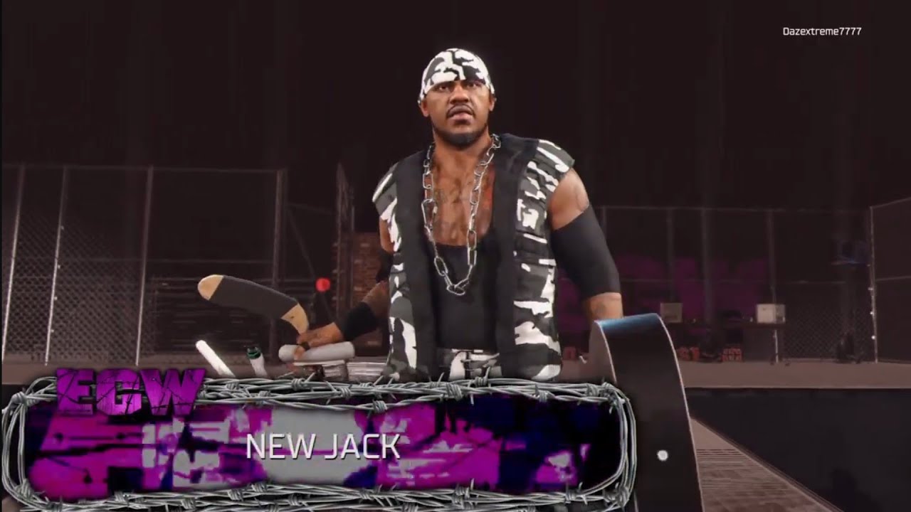 New Jack vs Samoan Gangsta Rosey. ECW. WWE 2K25