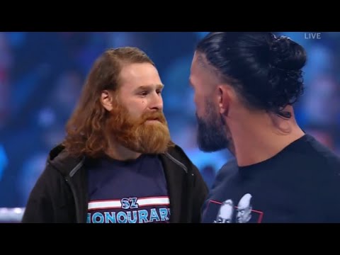Sami Zayn Crying In Fear Of Roman Reigns WWE Smackdown 2023 Highlights