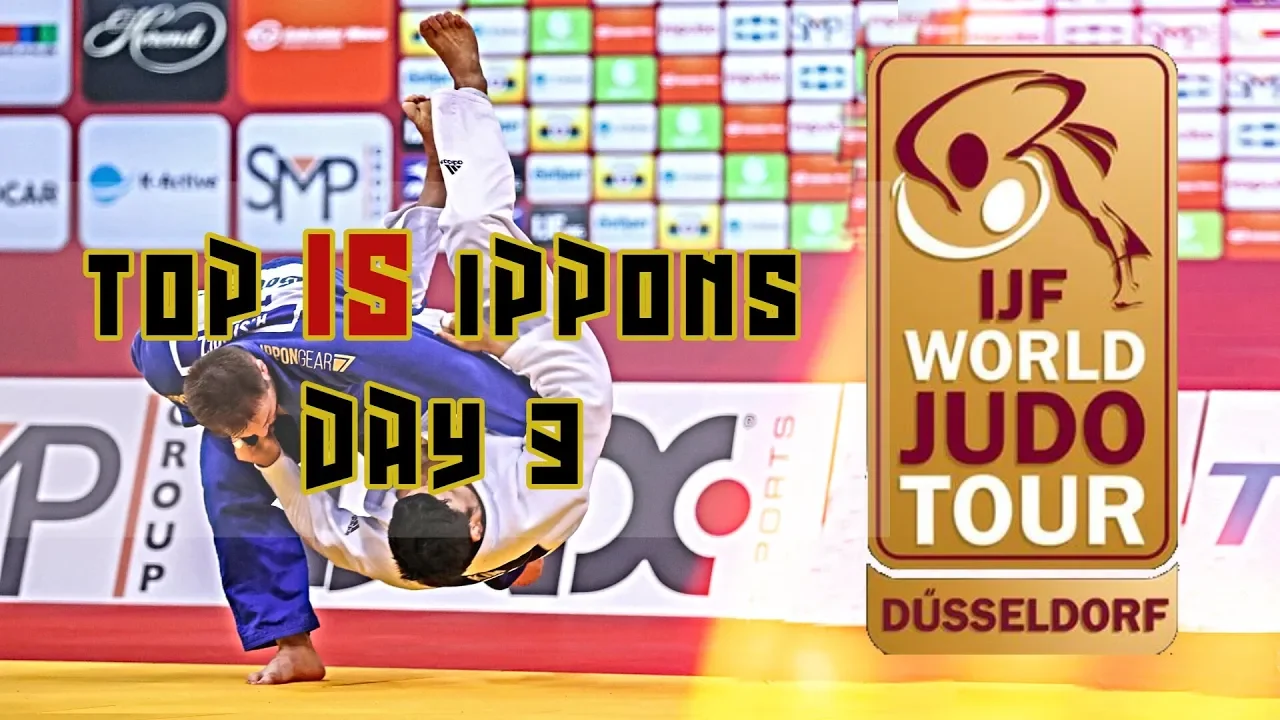 Top 15 ippons in day 3 of Judo Grand Slam Düsseldorf 2020 background