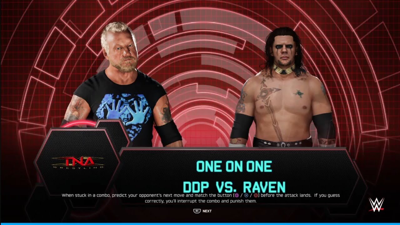 DDP vs Raven. TNA. WWE 2K25