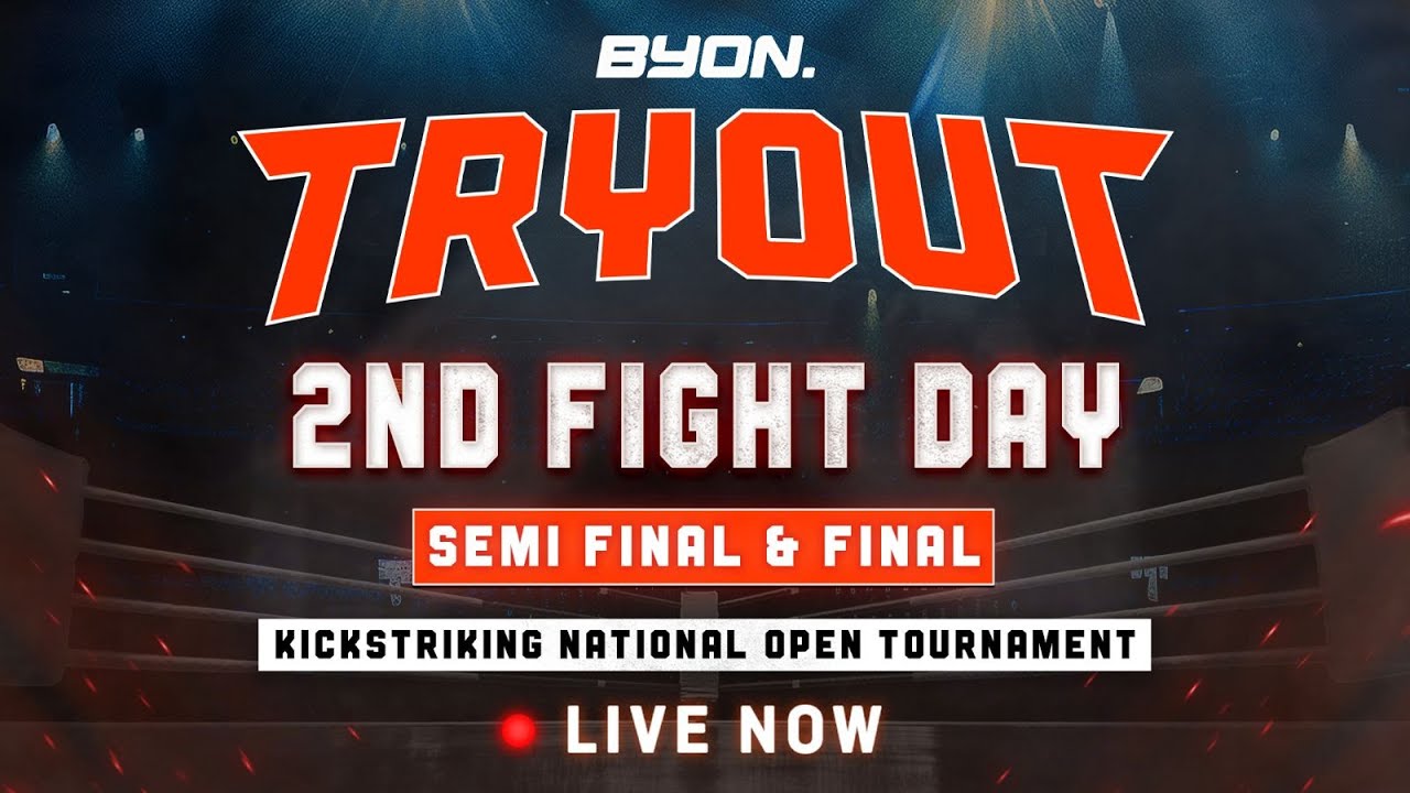 BYON COMBAT TRYOUT 2025 LIVE! - KICKSTRIKING NATIONAL OPEN TOURNAMENT (SEMI-FINAL & GRAND FINAL)