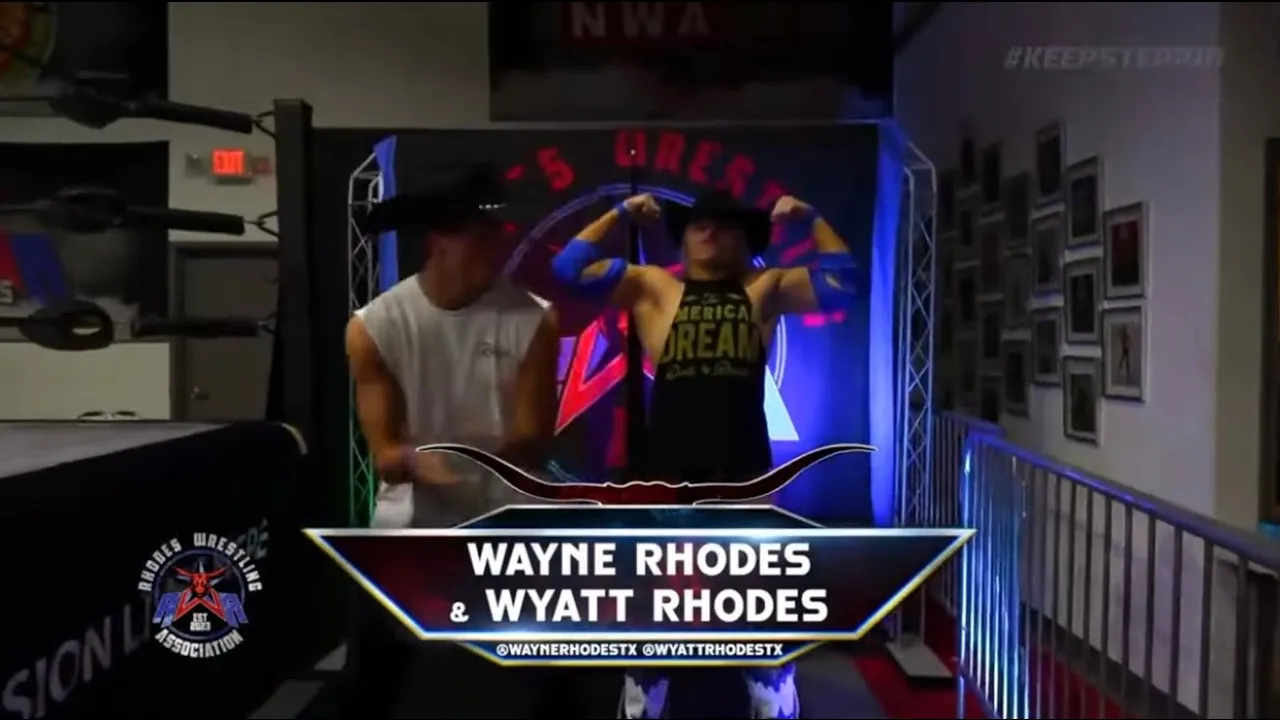FREE MATCH | The Rhodes Brothers vs Fortis Somnium | Rhodes Wrestling Association background