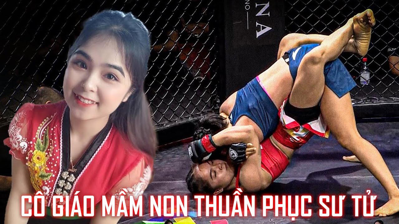 Cô giáo mầm non người dân tộc dịu dàng trên lớp nhưng thể hiện sức mạnh kinh hoàng ở trên võ đài background