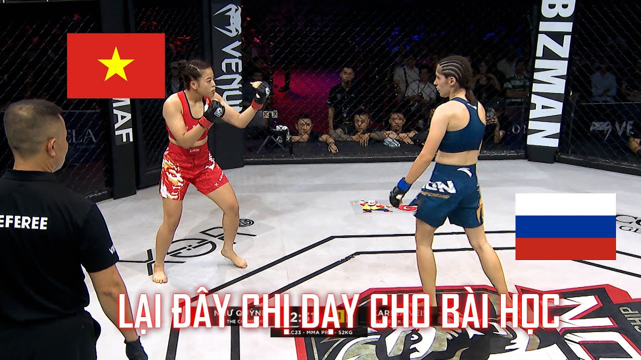 Như Quỳnh và 20 phút ĐẦY KIÊN CƯỜNG trước "nữ chiến binh" người Nga trên sàn MMA background