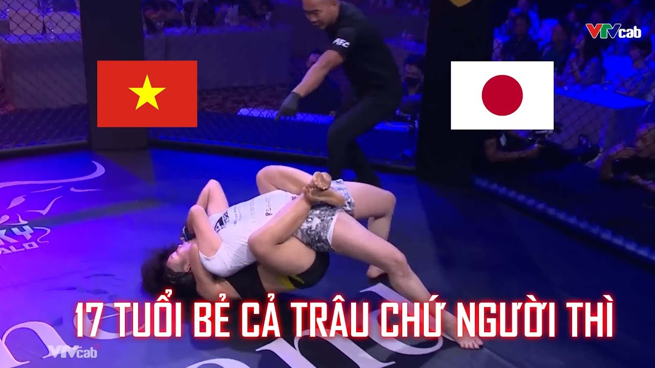 Nữ võ sĩ Việt Nam 17 tuổi khiến đối thủ Nhật Bản kinh hoàng trước sức bẻ gẫy sừng trâu background