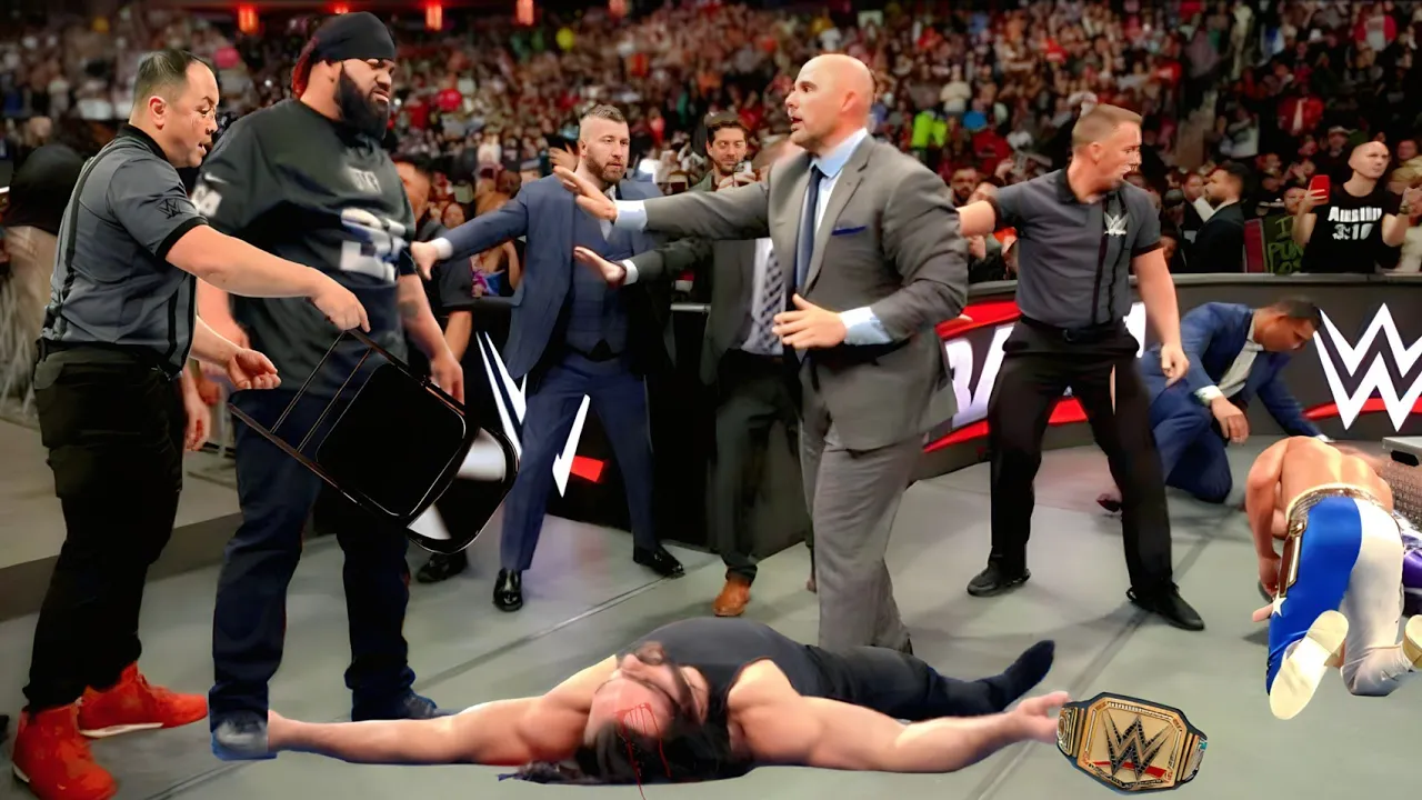 WWE , 2026 | Eventually jacob fatu comes back brutally attacks Drew McIntyre Cody Rhodes