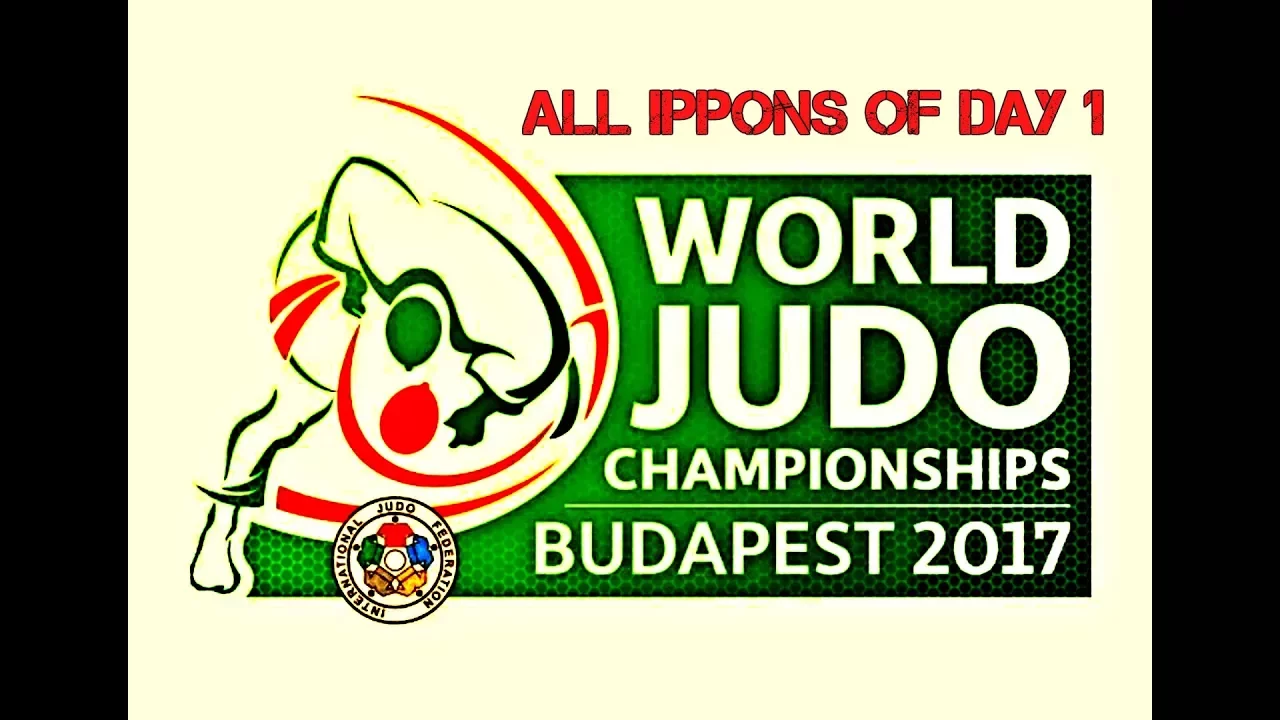All ippons in day 1 of World Judo Championships Budapest 2017 background