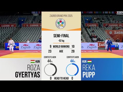 Roza GYERTYAS VS Reka PUPP Zagreb Grand Prix 2025 | SEMI-FINAL -52 kg