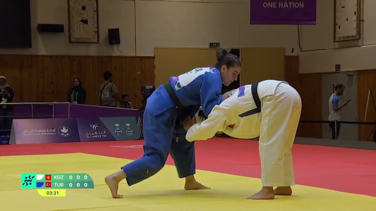 Adina KOCHKONBAEVA VS Ayten YEKSAN Islamic Solidarity Games Riyadh JUDO | GOLD medal contest -63 kg
