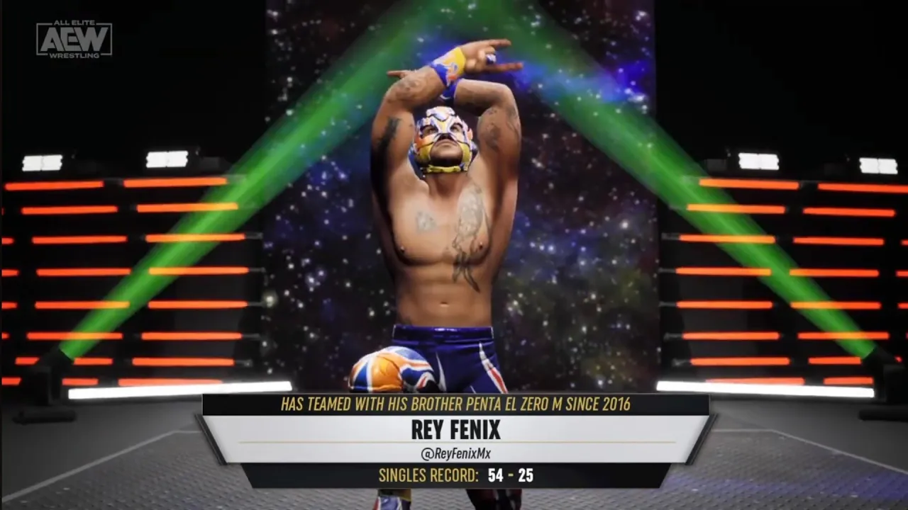 Rey Fenix vs Trent Barretta. Lights Out Match. AEW: Fight Forever