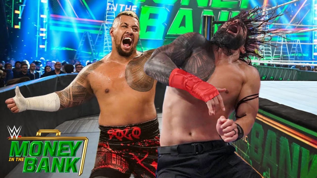 Solo Sikoa Attacks Roman Reigns & Become New Tribal Chief WWE Money in The Bank 2023 Highlights backdrop
