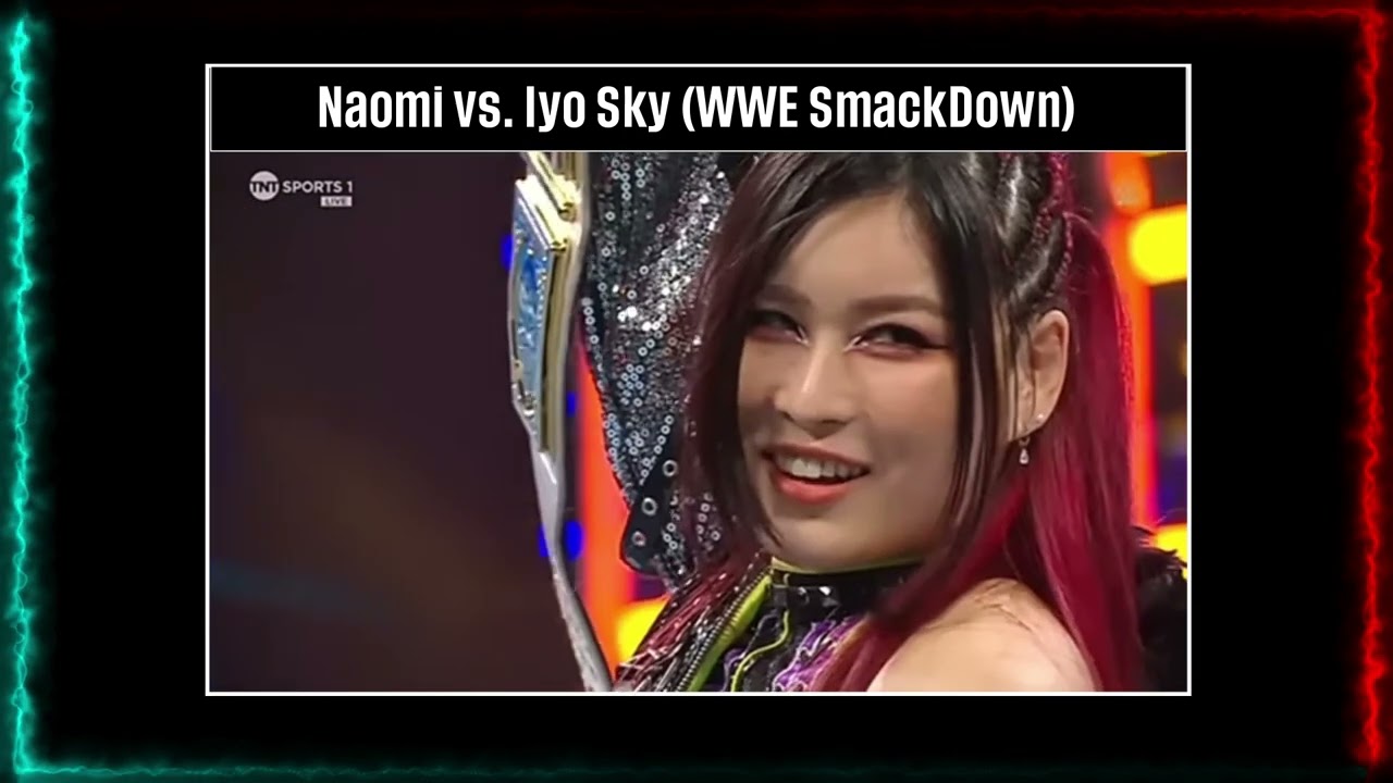 (1/2) Iyo Sky vs. Naomi | WWE SMACKDOWN background