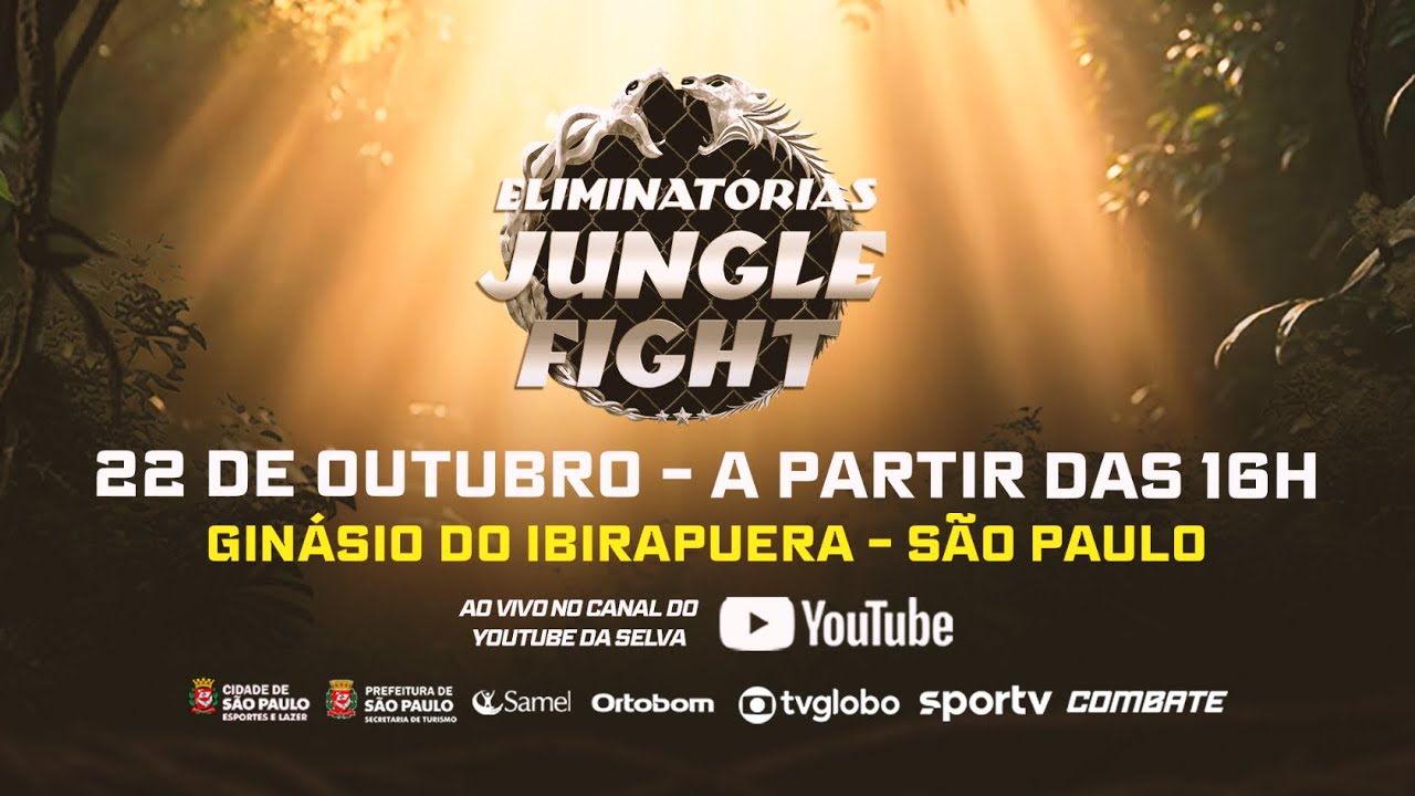 ELIMINATÓRIAS JUNGLE FIGHT - AO VIVO  - SÃO PAULO | 22/10