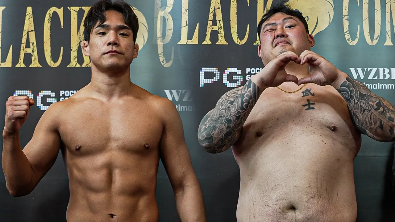 78kg 광남 vs 111kg 사신..챔피언스리그 계체량 background