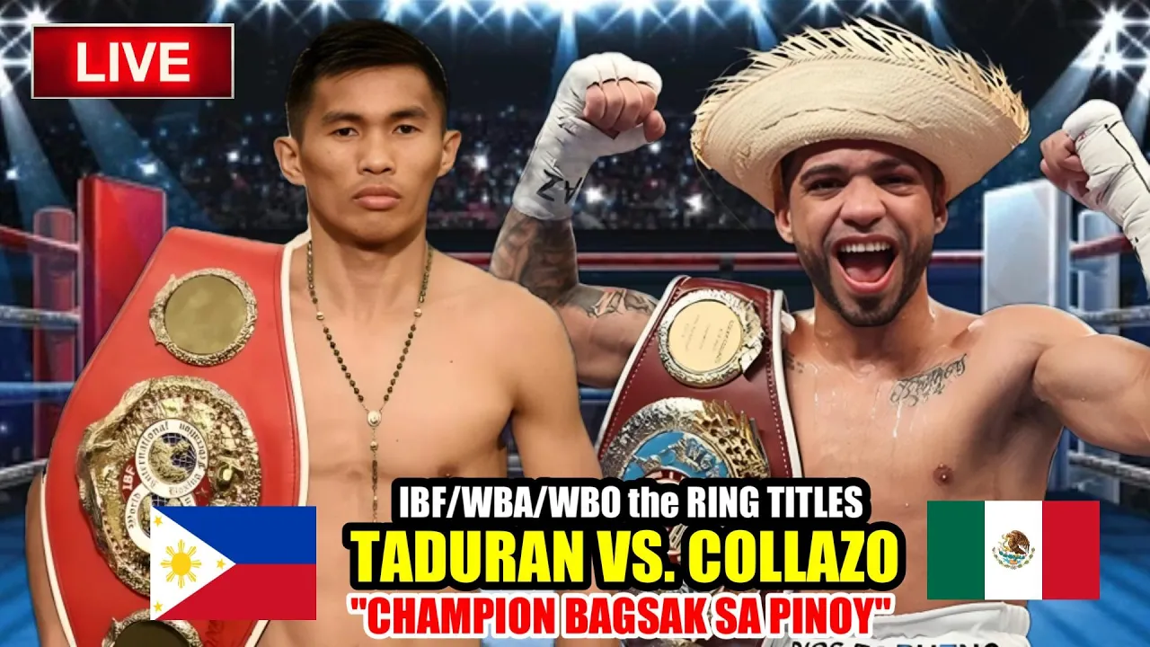TADURAN vs COLLAZO IBF/WBA/WBO the RING TITLES | PINOY PINABAGSAK ANG CHAMPION!