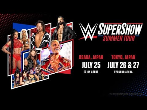【4K】 My WWE Supershow Experience in Tokyo, Japan 2024 Part 1 backdrop