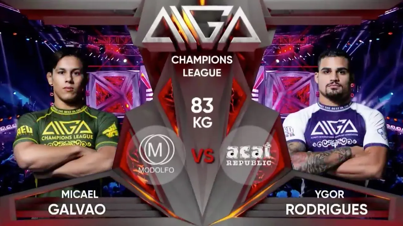 AIGA CHAMPIONS LEAGUE FINAL-83kg MICAEL GALVAO/MODOLFO-YGOR RODRIGUES/ACAI REPUBLIC