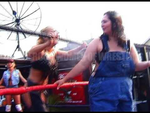 BIG GIRL WRESTLER ELLE MAE TAKES ON BUNNY BUSH & TAI WEED IN A WOMEN'S WRESTLING 3 WAY DANCE